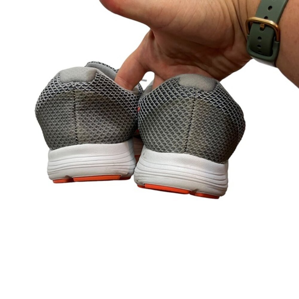 Closet Closing Sale! Nike Revolution 3 women's 9 gray orange sneakers running sh - Picture 6 of 8